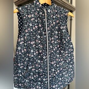 Women’s Cotton Traders reversible patterned vest size 16 UK/12 US